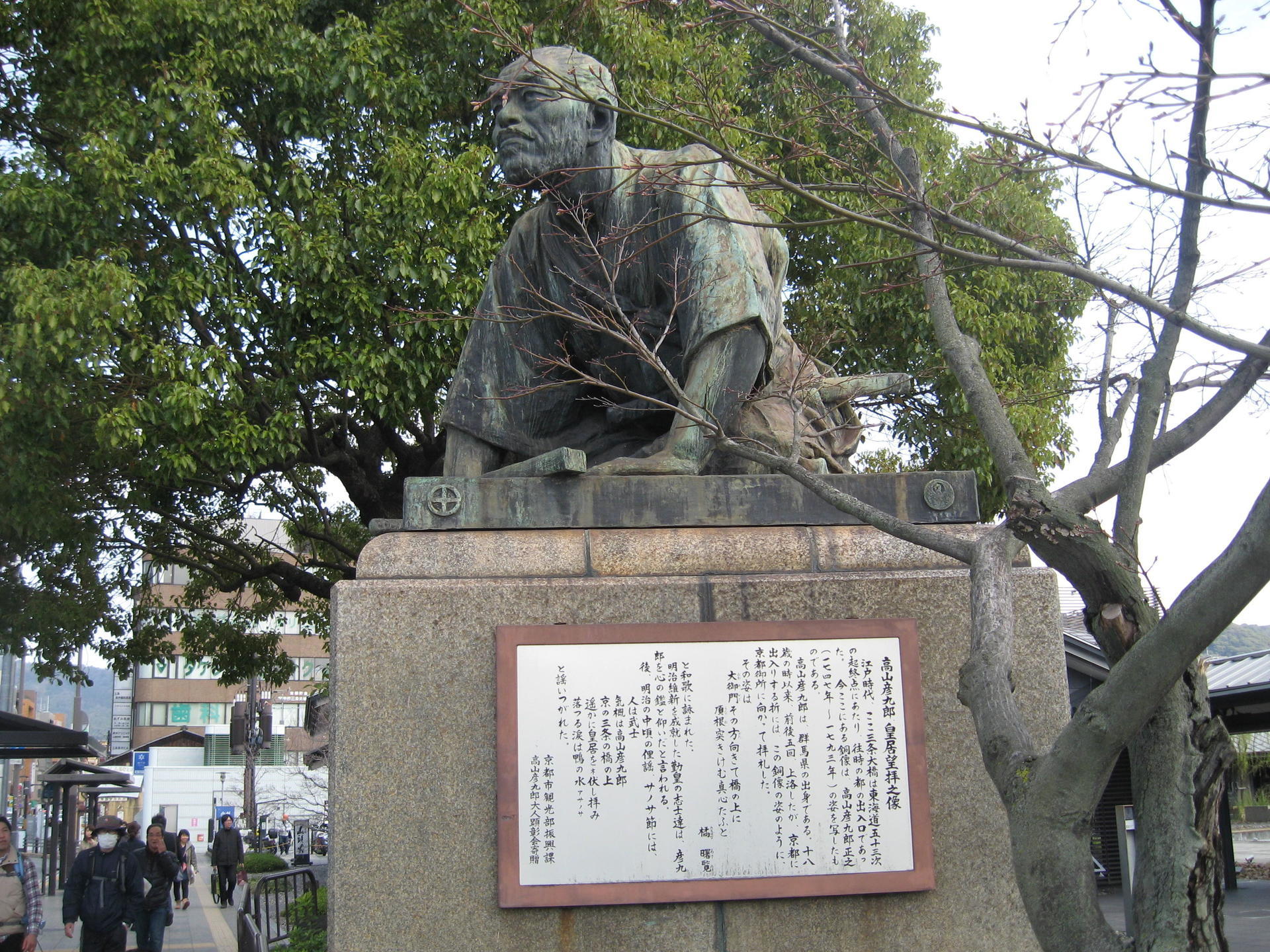 京都史蹟散策22 高山彦九郎 皇居望拝の像: 資料の京都史蹟散策