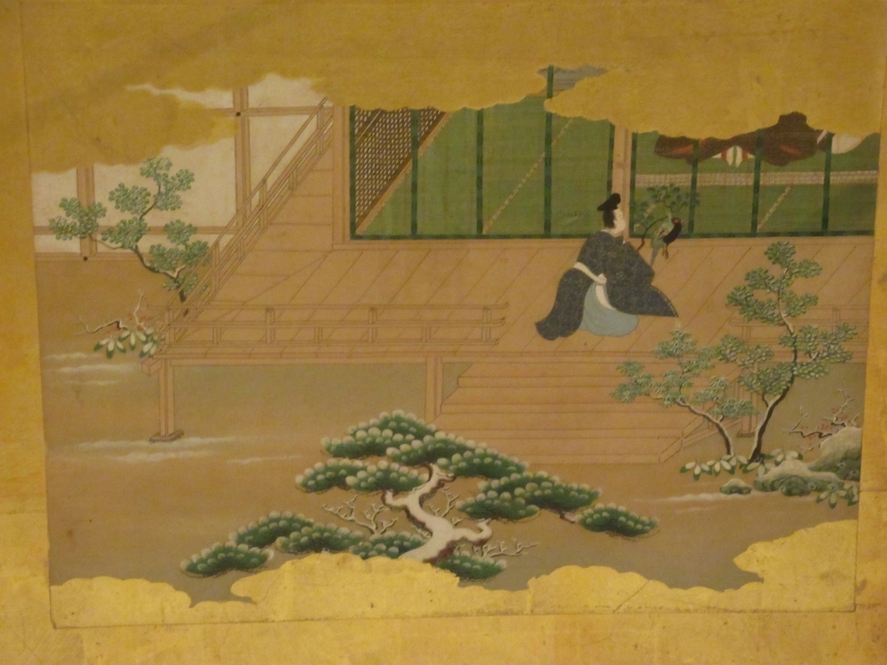 アンティーク 國周画 浮世絵 源氏絵 京都嵐山遊覧 初めて出品します